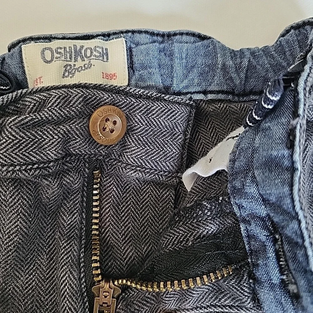 OSHKOSH B'gosh Infant Gray Cargo Style Pants Sz 9M‎ Baby
